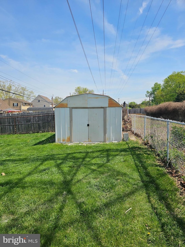 56 Coral Ln, Levittown, PA 19055 - view of shed with a fenced backyard