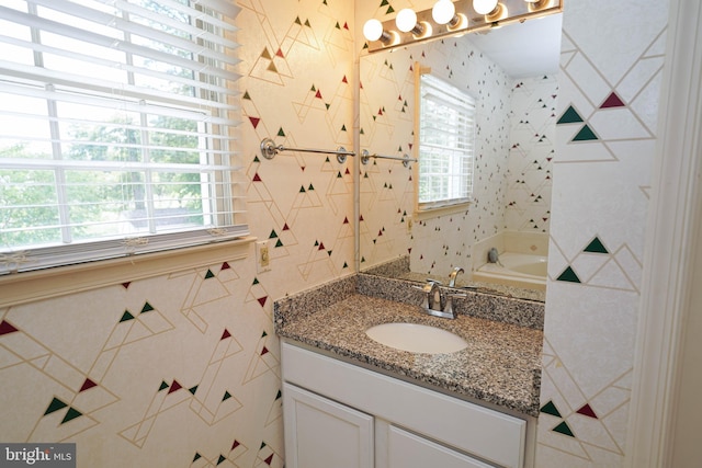 30085 Haymarket Ct, Salisbury, MD 21804 - bathroom with plenty of natural light and vanity