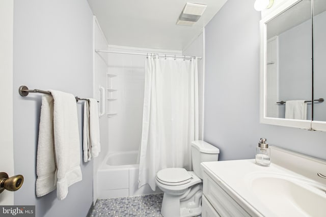 351 Gatewater Ct Unit C, Glen Burnie, MD 21060 - full bath with tile patterned floors, vanity, toilet, and shower / tub combo