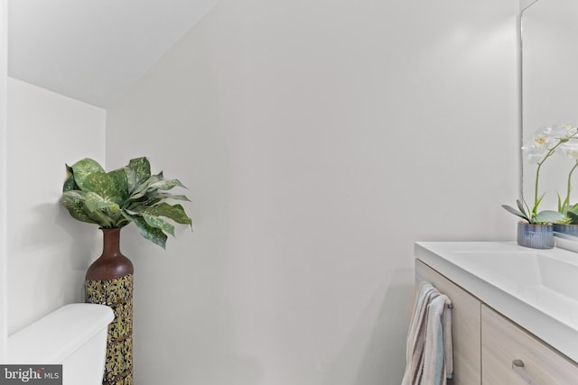 8101 Greenspring Way Unit 8101-E, Owings Mills, MD 21117 - half bath featuring toilet and vanity