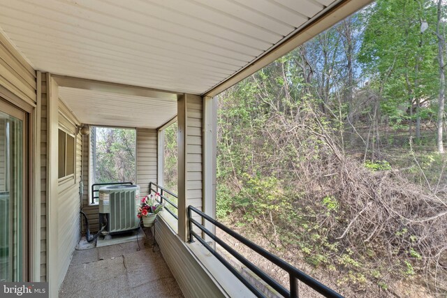 8101 Greenspring Way Unit 8101-E, Owings Mills, MD 21117 - balcony with cooling unit