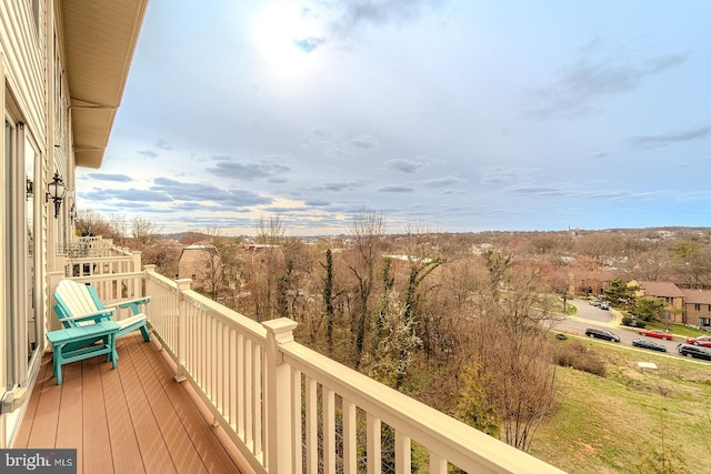 view of balcony