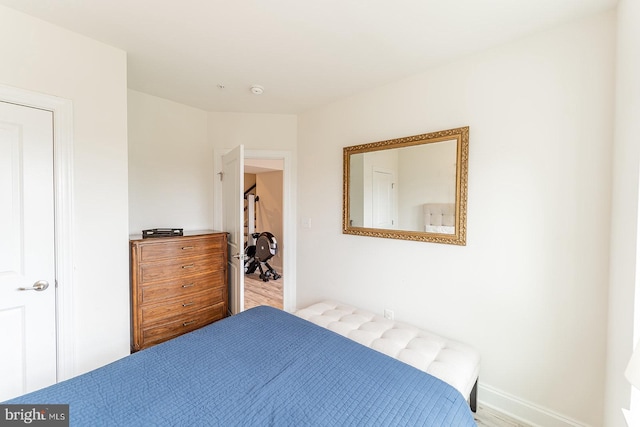 bedroom with baseboards