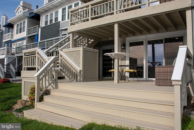 8074 Windward Key Dr, Chesapeake Beach, MD 20732 - deck featuring stairway