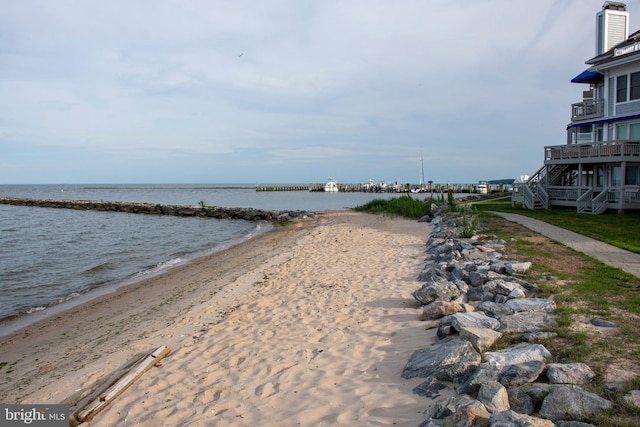 8074 Windward Key Dr, Chesapeake Beach, MD 20732 - water view with nearby beach