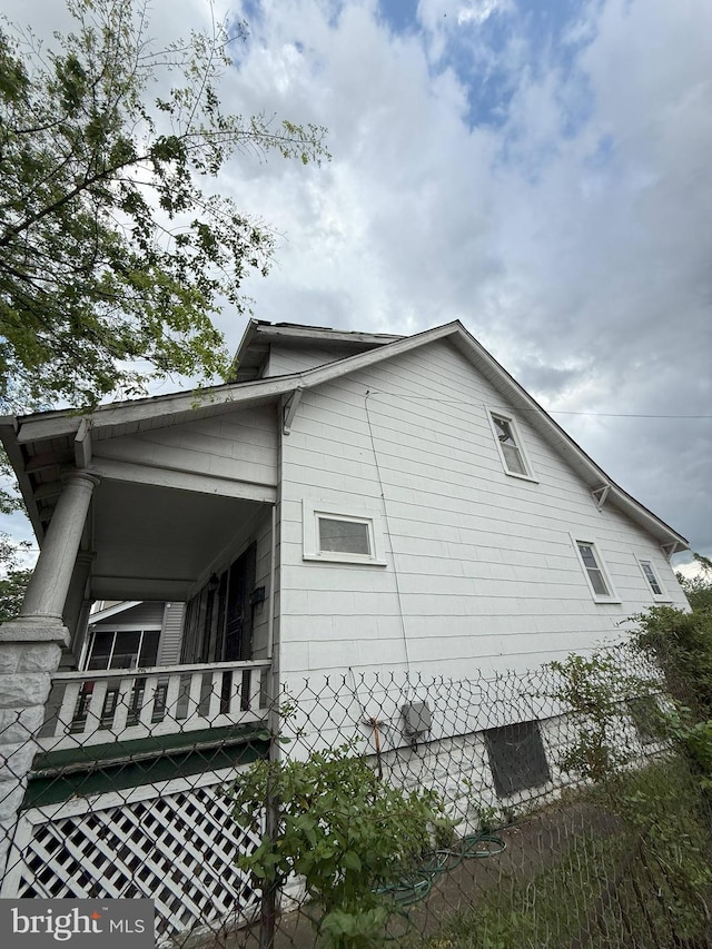 view of home's exterior