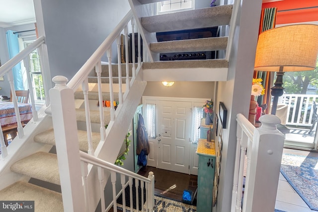 10230 Faire Commons Ct, Burke, VA 22015 - stairway featuring a wealth of natural light