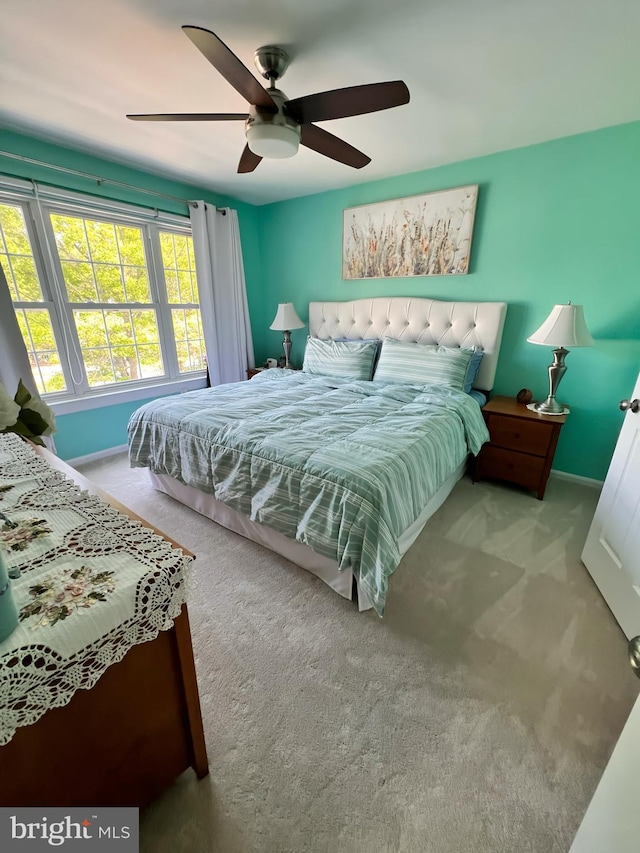 10230 Faire Commons Ct, Burke, VA 22015 - bedroom featuring baseboards, carpet, and ceiling fan