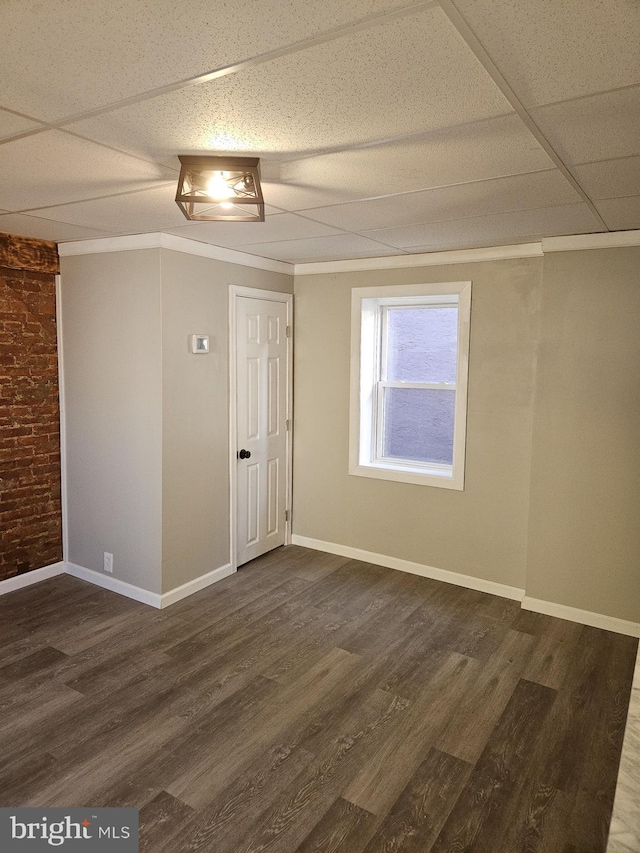 4216 Post Rd, Trainer, PA 19061 - empty room with baseboards and dark wood-type flooring