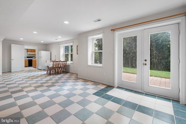 206 Cherrywood Ter, Gaithersburg, MD 20878 - entryway featuring french doors, recessed lighting, and baseboards