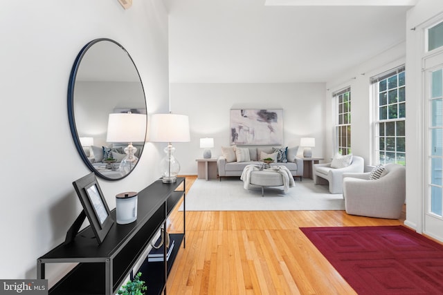 206 Cherrywood Ter, Gaithersburg, MD 20878 - living area with wood finished floors