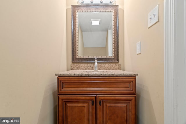 bathroom view of vanity