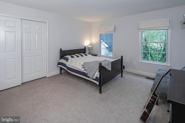 173 Christopher Dr, Princeton, NJ 08540 - bedroom featuring carpet flooring, baseboards, and a closet
