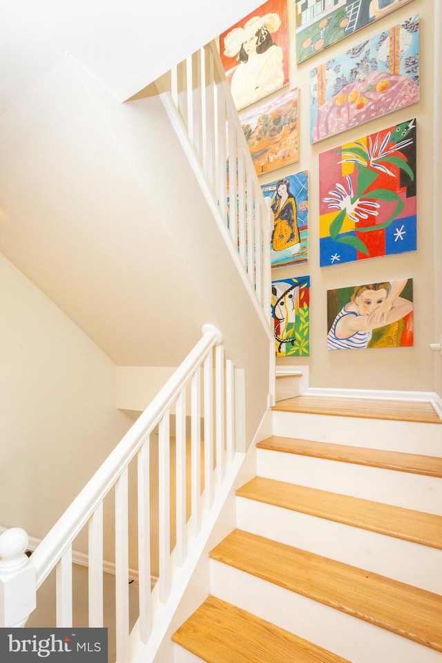 view of staircase