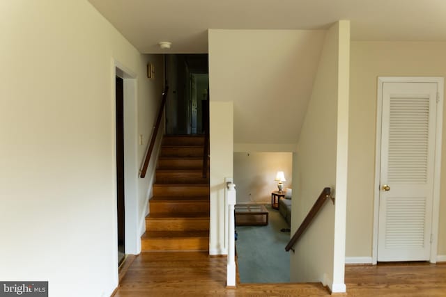 403 Leslie Ln, West Chester, PA 19382 - staircase featuring wood finished floors and baseboards