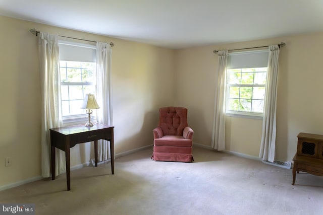 403 Leslie Ln, West Chester, PA 19382 - living area featuring healthy amount of natural light, carpet flooring, and baseboards