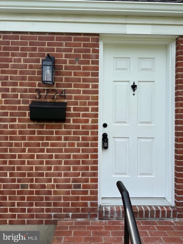 3724 Cedar Dr, Baltimore, MD 21207 - doorway to property featuring brick siding