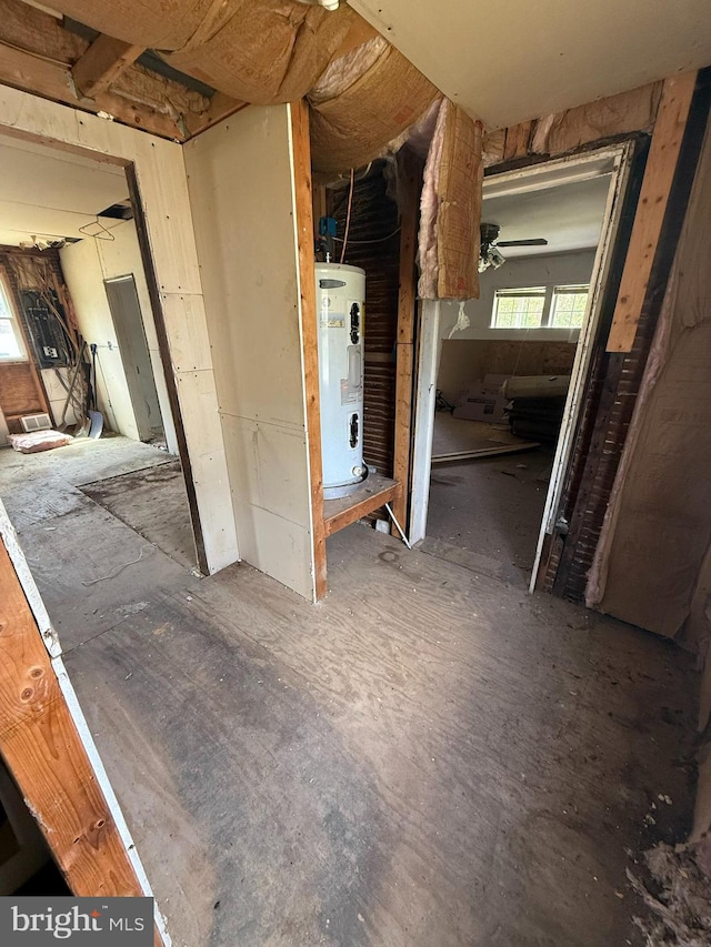 unfurnished bedroom with electric water heater