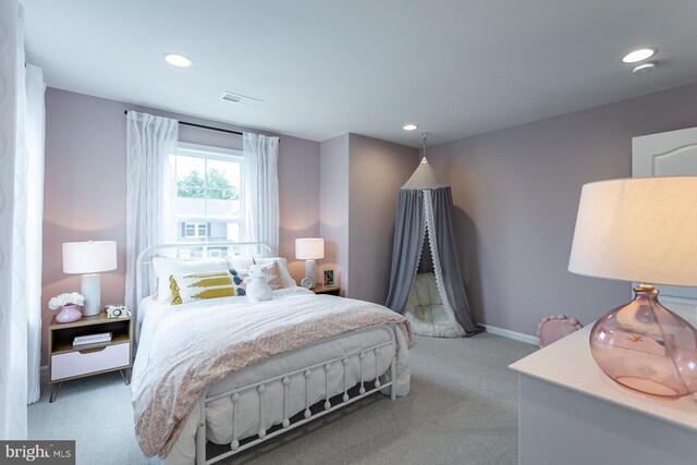 HOMESITE12 Old York Rd, Dillsburg, PA 17019 - bedroom with baseboards, recessed lighting, visible vents, and carpet floors