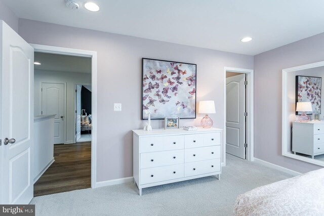 HOMESITE12 Old York Rd, Dillsburg, PA 17019 - bedroom with recessed lighting, light colored carpet, and baseboards