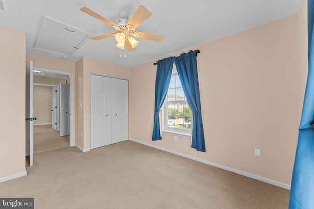 1100 Balley Dr Unit 4, Phoenixville, PA 19460 - unfurnished bedroom featuring carpet, baseboards, a closet, and a ceiling fan