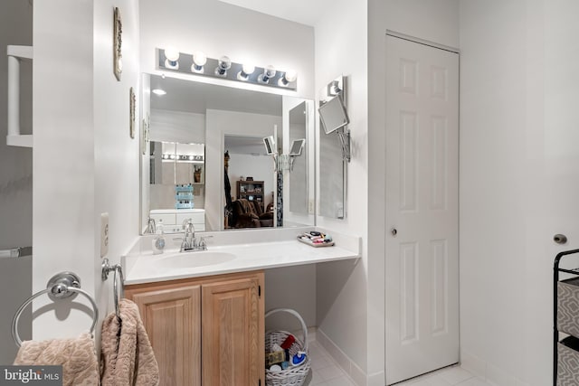 3907 Hannon Ct Unit 3B, Nottingham, MD 21236 - bathroom with vanity and tile patterned floors