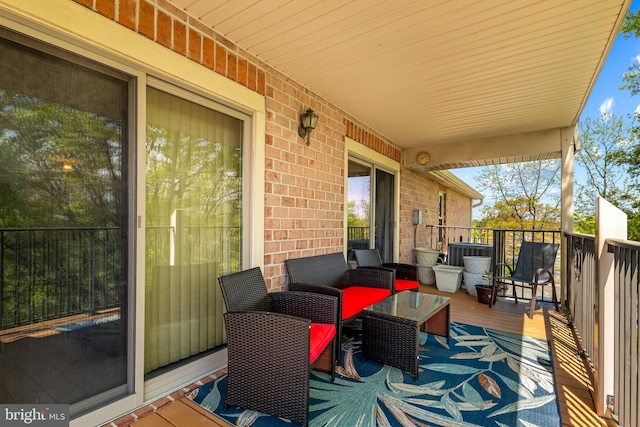 3907 Hannon Ct Unit 3B, Nottingham, MD 21236 - wooden terrace featuring an outdoor hangout area and central AC