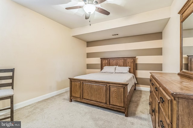 11294 Country Club Rd, New Market, MD 21774 - bedroom featuring light colored carpet, baseboards, and ceiling fan