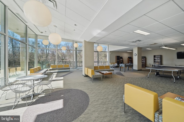 4600 S Four Mile Run Dr S Unit 911, Arlington, VA 22204 - building lobby featuring a wall of windows and a sunroom