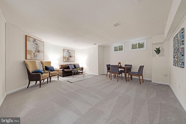 9120 Galbreth Ct, Springfield, VA 22153 - sitting room featuring carpet floors, baseboards, and a textured ceiling