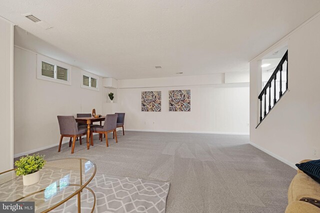 9120 Galbreth Ct, Springfield, VA 22153 - living room with carpet floors and baseboards