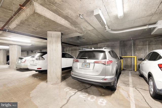 view of parking deck