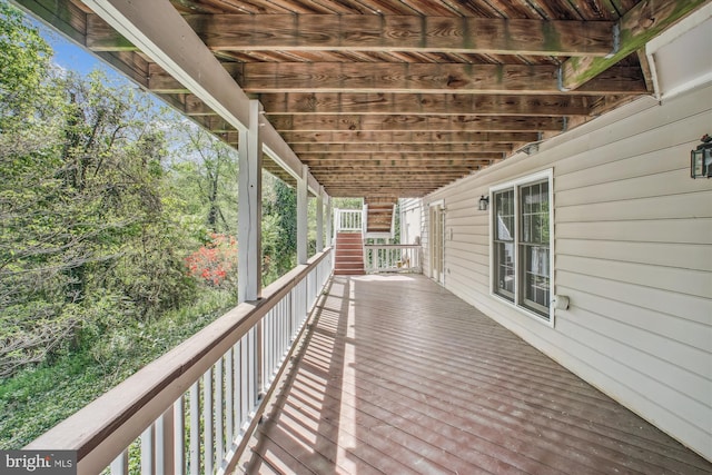 view of deck