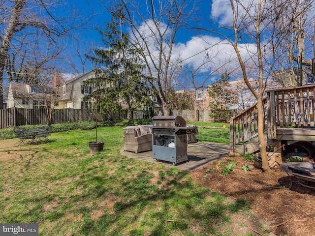 112 E Jefferson St E, Falls Church, VA 22046 - view of yard with a deck