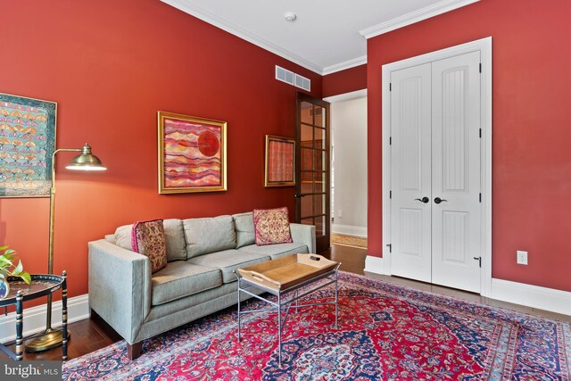 360 Fishing Creek Valley Rd, Harrisburg, PA 17112 - living room featuring baseboards and crown molding