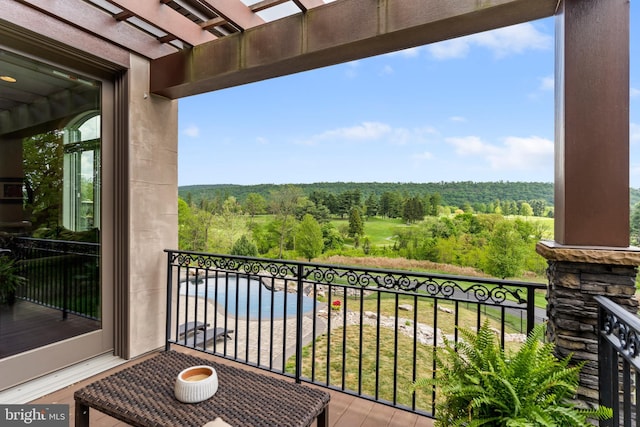 360 Fishing Creek Valley Rd, Harrisburg, PA 17112 - balcony with a forest view