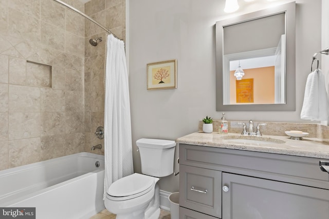360 Fishing Creek Valley Rd, Harrisburg, PA 17112 - full bathroom with shower / bath combo with shower curtain, toilet, vanity, and baseboards