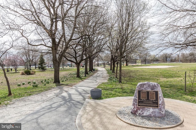 1308 Lowman St, Baltimore, MD 21230 - surrounding community featuring a yard and curved driveway
