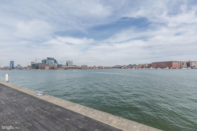 1308 Lowman St, Baltimore, MD 21230 - water view featuring a skyline view