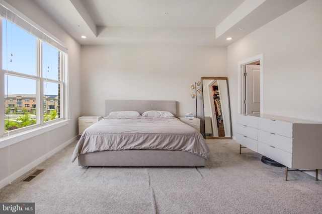 5510 Woodyard Rd, Upper Marlboro, MD 20772 - bedroom featuring carpet, recessed lighting, a walk in closet, and a raised ceiling