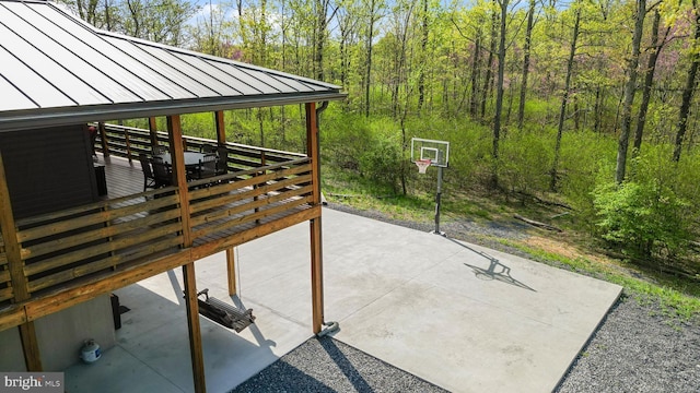 view of patio / terrace with a wooden deck