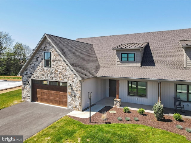149 Matthew Dr, Chambersburg, PA 17201 - view of front facade featuring roof with shingles, driveway, and stone siding