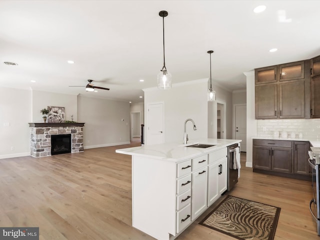 149 Matthew Dr, Chambersburg, PA 17201 - kitchen with recessed lighting, a sink, a ceiling fan, and stainless steel appliances