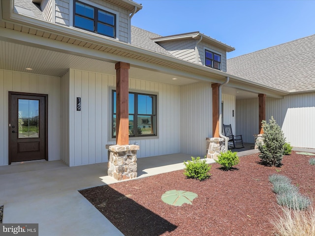 149 Matthew Dr, Chambersburg, PA 17201 - entrance to property with covered porch and roof with shingles