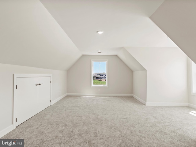 149 Matthew Dr, Chambersburg, PA 17201 - bonus room with baseboards, carpet, and lofted ceiling
