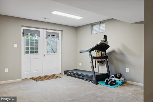 16 Zachary Ct, Boonsboro, MD 21713 - workout area with carpet floors and baseboards