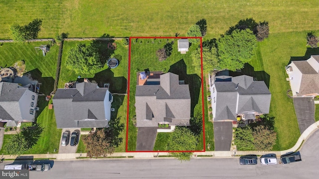 16 Zachary Ct, Boonsboro, MD 21713 - aerial view of residential area featuring property boundaries highlighted