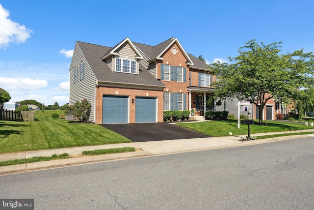 16 Zachary Ct, Boonsboro, MD 21713 - view of front of property with asphalt driveway, brick siding, a garage, and a shingled roof