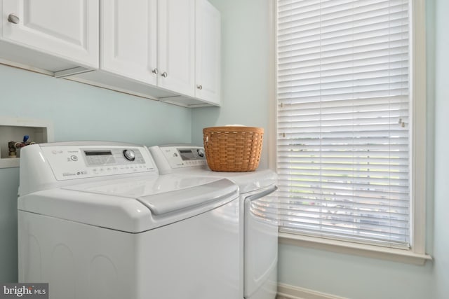16 Zachary Ct, Boonsboro, MD 21713 - washroom with independent washer and dryer, cabinet space, and baseboards