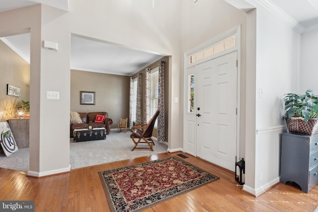 16 Zachary Ct, Boonsboro, MD 21713 - foyer featuring hardwood / wood-style floors, ornamental molding, and baseboards